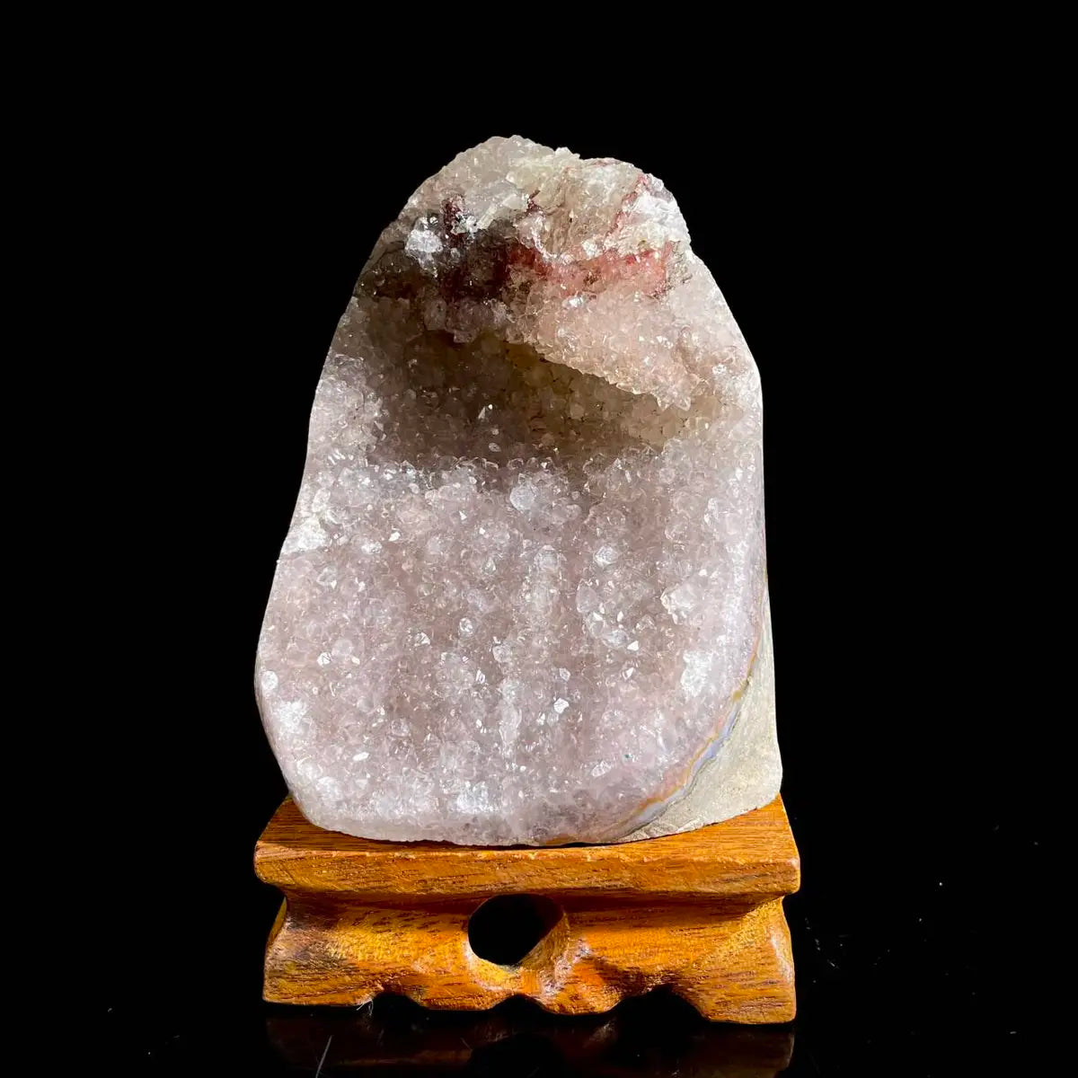 Natural Uruguayan Amethyst Crystal Cluster with Calcite Association | 730g |10.5× 8 × 8.5cm | Quartz & Carbonate Mineral Specimen | Uruguay