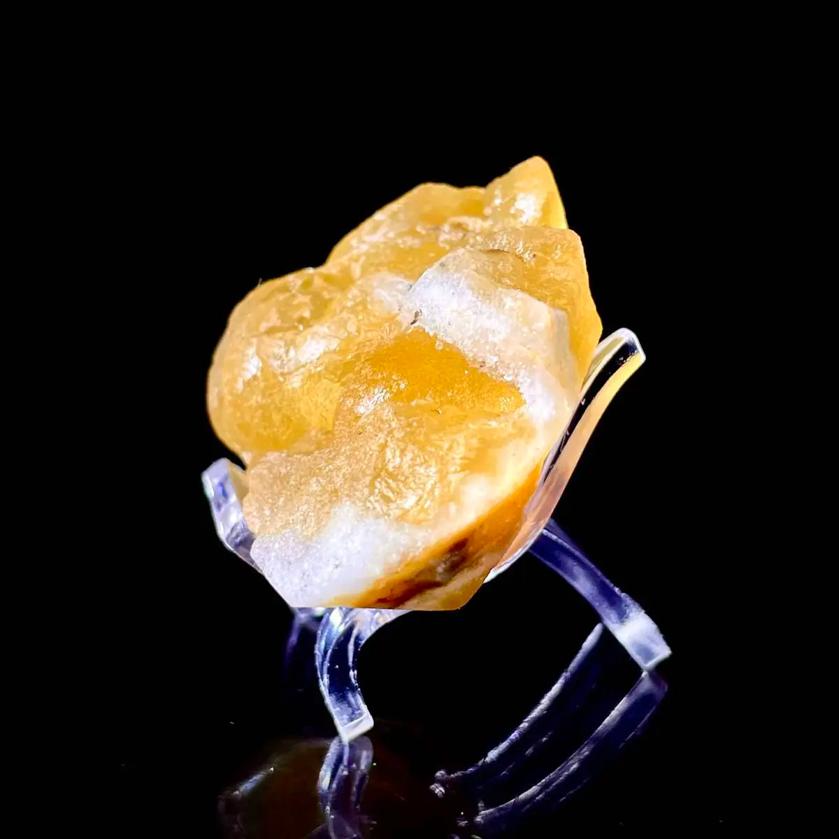 Henan Yellow Fluorite  | Natural Golden Fluorite Mineral Specimen | 63 g | 6*3.5*2 cm