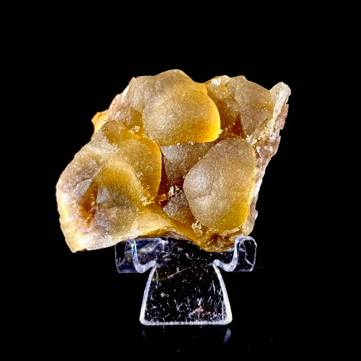 Henan Yellow Fluorite  | Natural Golden Fluorite Mineral Specimen | 260 g | 9*6.5*4.5 cm