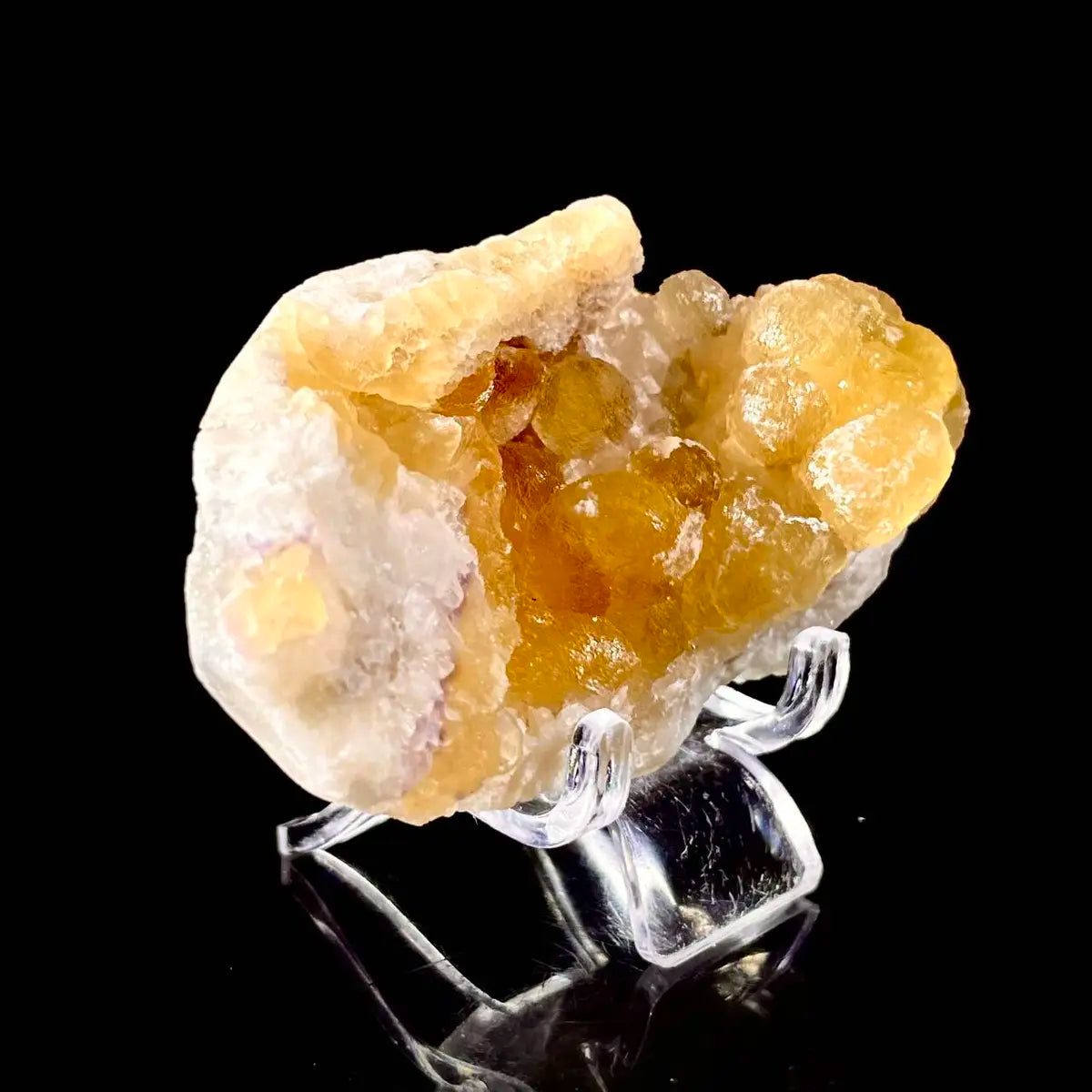 Henan Yellow Fluorite  | Natural Golden Fluorite Mineral Specimen | 85 g | 7.5*4.5*3 cm