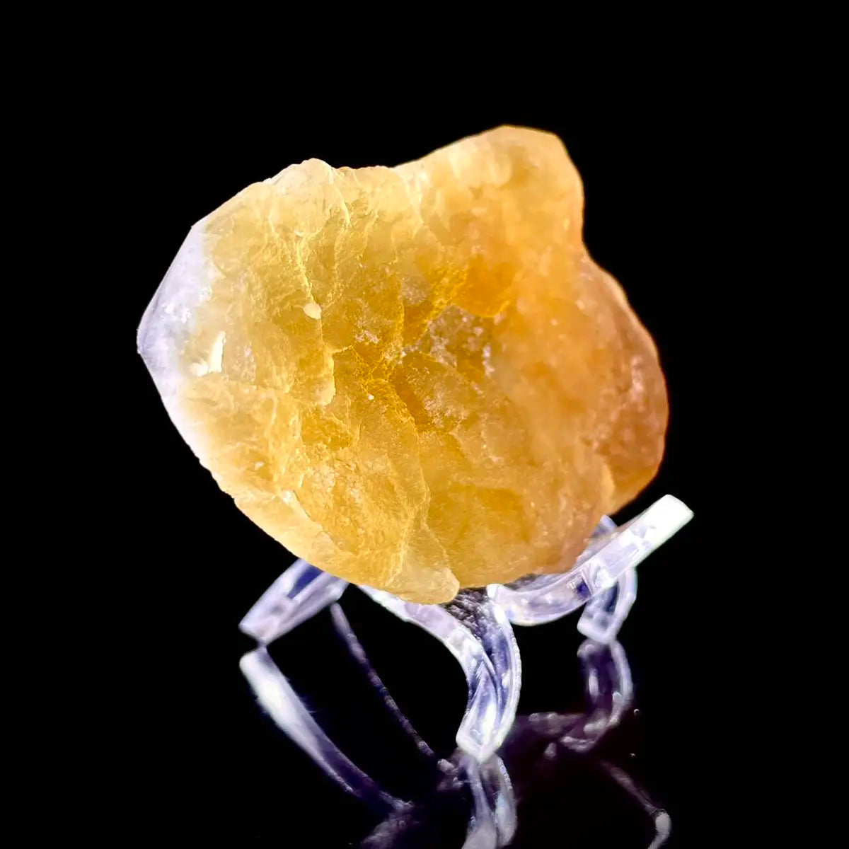 Henan Yellow Fluorite  | Natural Golden Fluorite Mineral Specimen | 71 g | 7*4*1.5 cm