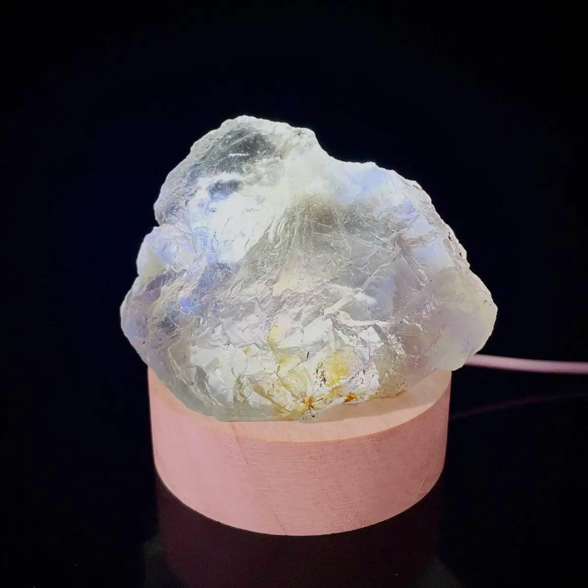 Large Translucent Green Fluorite Specimen from Hunan, China | Natural Light-Transmitting Crystal Display Piece | 210 g | 7*4.5*5 cm