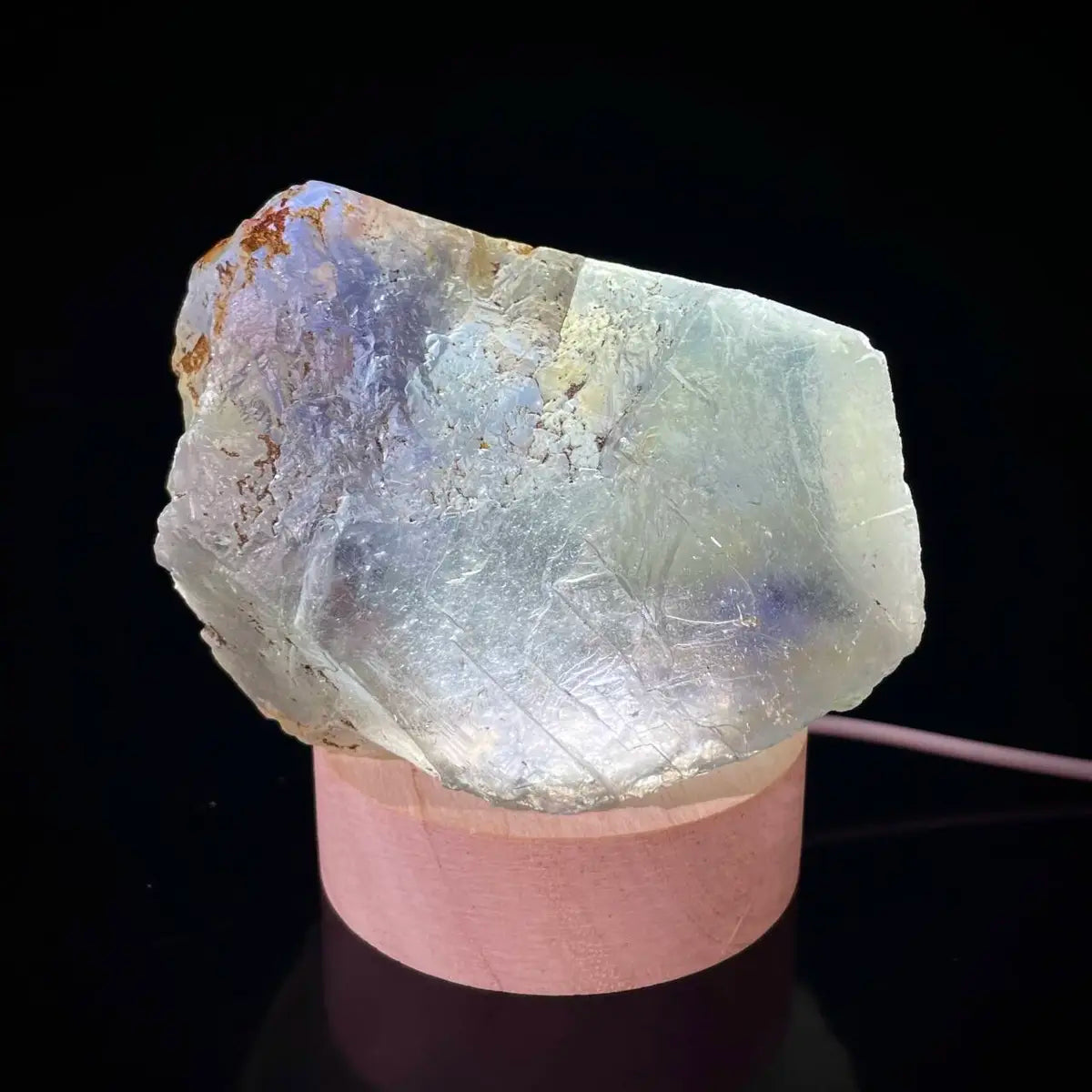 Large Translucent Green Fluorite Specimen from Hunan, China | Natural Light-Transmitting Crystal Display Piece | 450 g | 8.5*6.5*5 cm