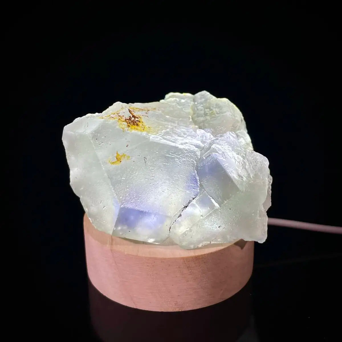 Large Translucent Green Fluorite Specimen from Hunan, China | Natural Light-Transmitting Crystal Display Piece | 240 g | 7*6*4 cm