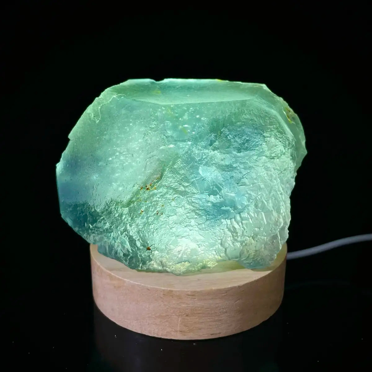 Large Translucent Green Fluorite Specimen from Hunan, China | Natural Light-Transmitting Crystal Display Piece | 770 g | 8*9*6 cm
