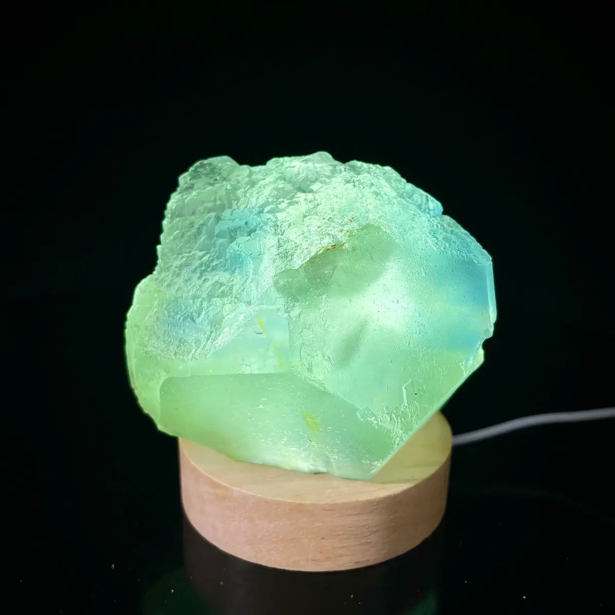 Large Translucent Green Fluorite Specimen from Hunan, China | Natural Light-Transmitting Crystal Display Piece | 770 g | 8*9*6 cm