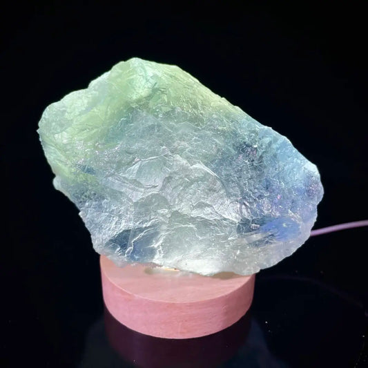 A539-Large Translucent Green Fluorite Specimen from Hunan, China | Natural Light-Transmitting Crystal Display Piece | 1340 g | 12*9*7 cm