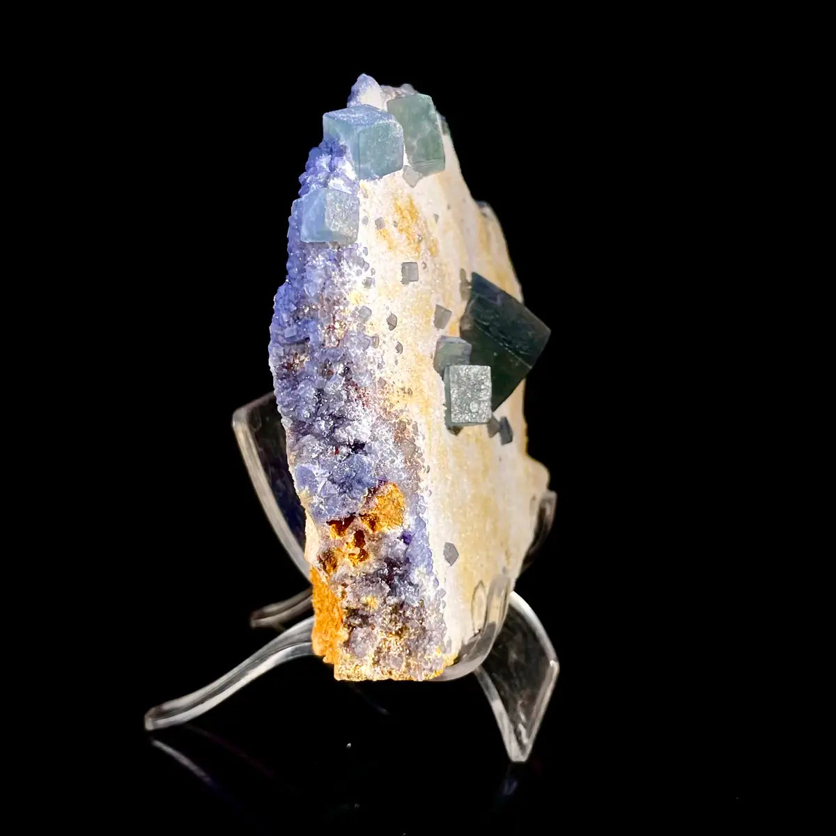 Natural Morandi  Fluorite Crystal from Fujian, China | Mineral Specimen | 440 g | 14*9.5*3 cm