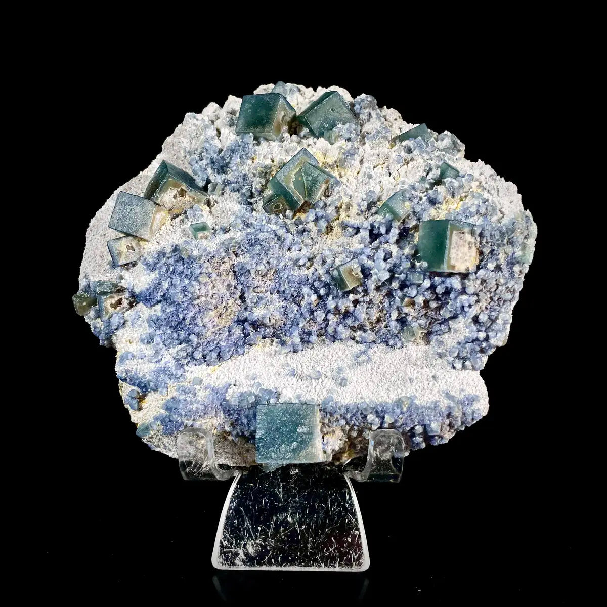 Natural Morandi  Fluorite Crystal from Fujian, China | Mineral Specimen | 660 g | 13*12.5*3 cm