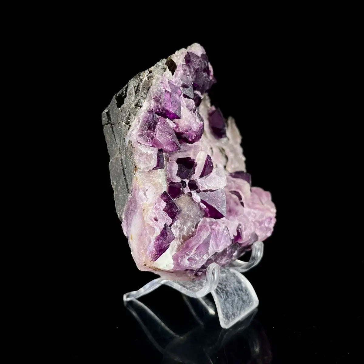 Zhejiang Octahedral Fluorite Crystal Cluster | Natural Purple Fluorite Mineral Specimen | 620 g | 14*10.5*4 cm