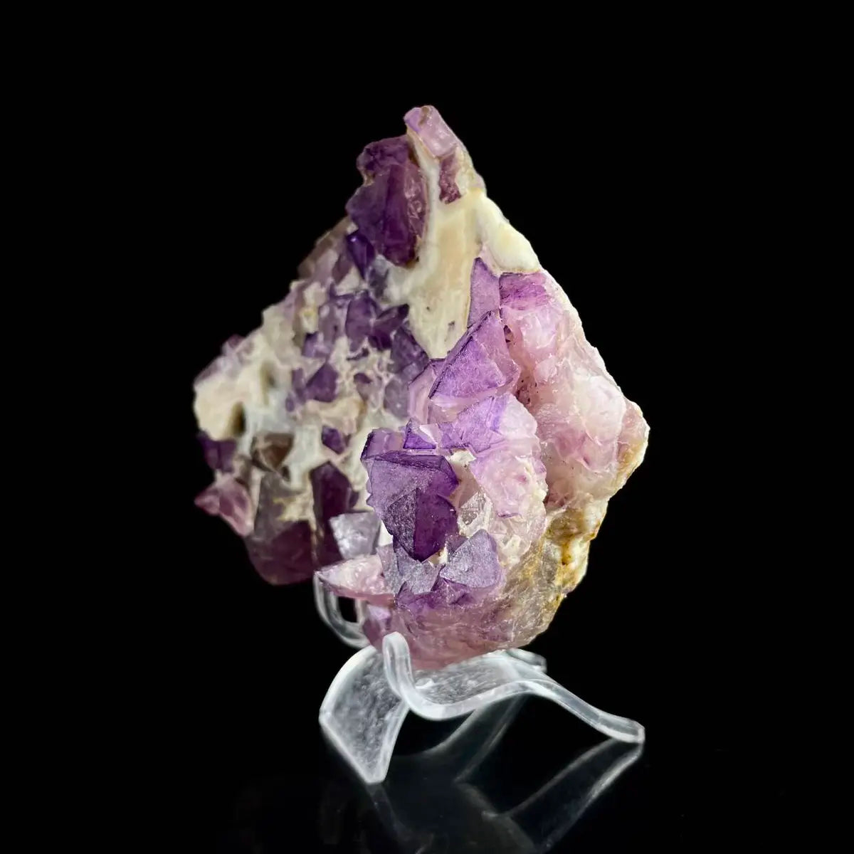 Zhejiang Octahedral Fluorite Crystal Cluster | Natural Purple Fluorite Mineral Specimen | 560 g | 12*9.5*4 cm