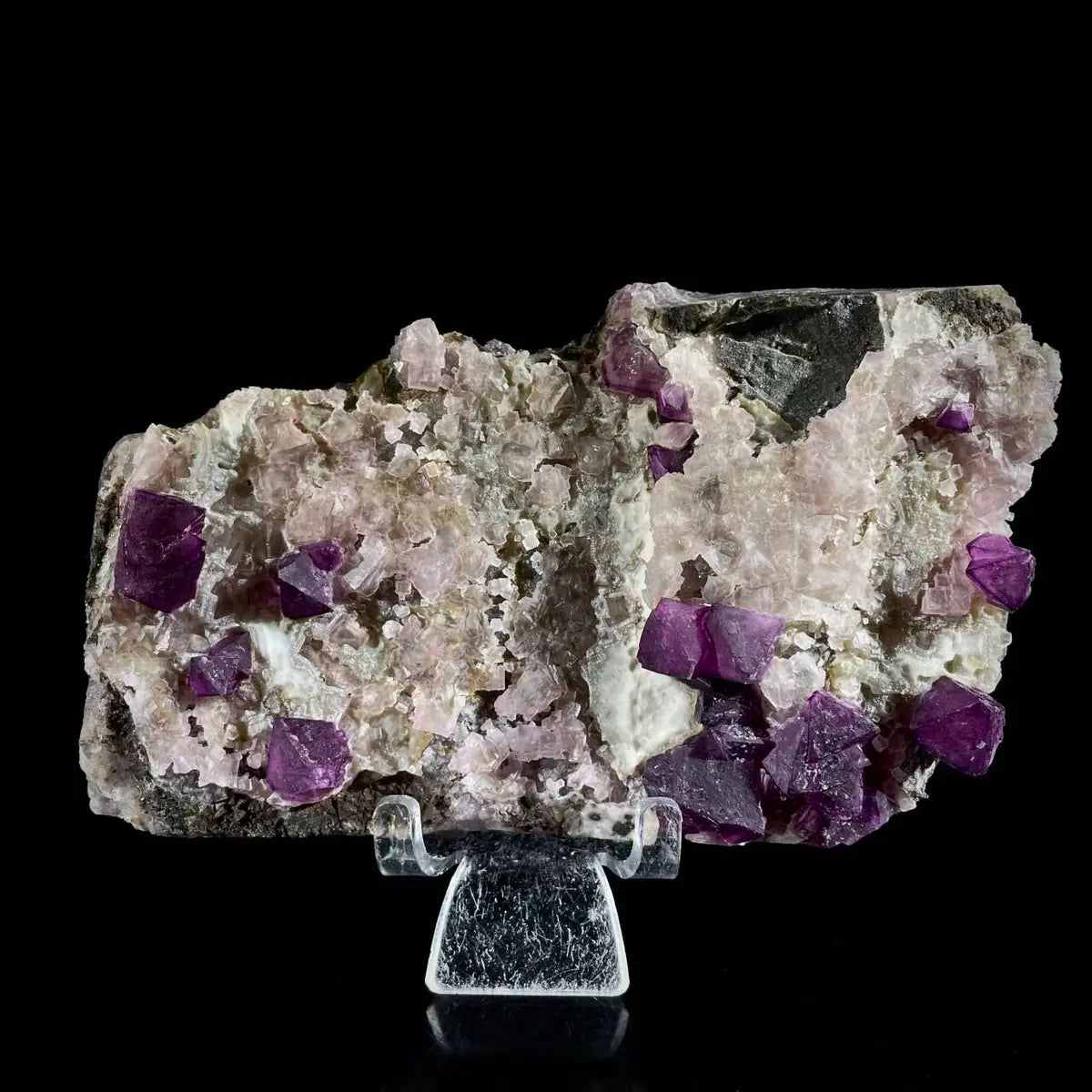 Zhejiang Octahedral Fluorite Crystal Cluster | Natural Purple Fluorite Mineral Specimen | 620 g | 14*9*3 cm