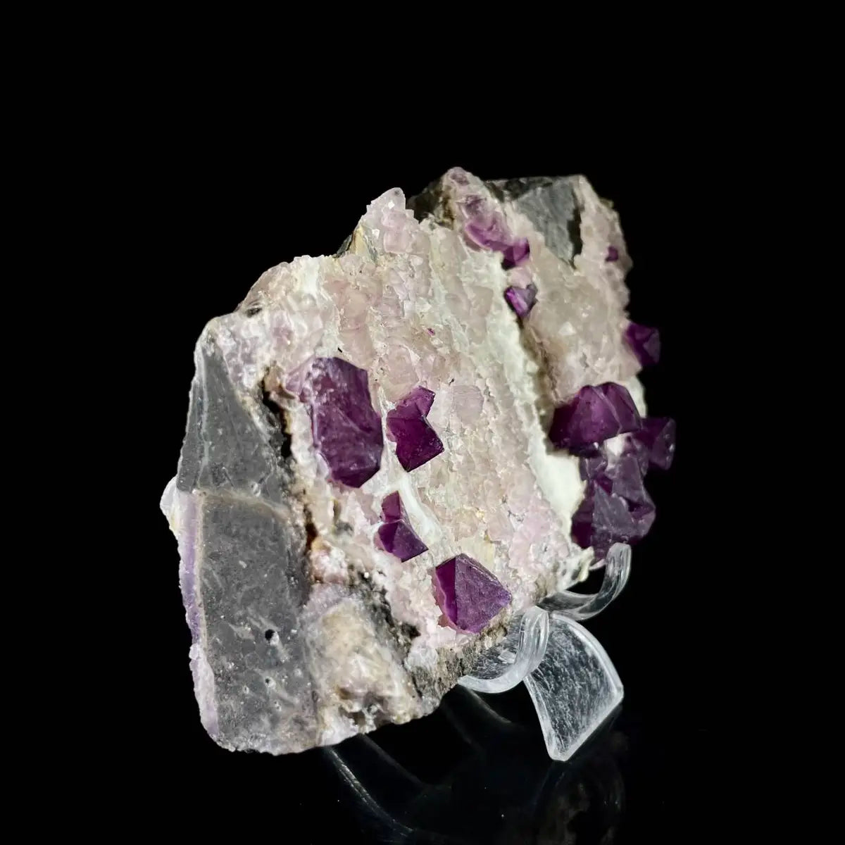 Zhejiang Octahedral Fluorite Crystal Cluster | Natural Purple Fluorite Mineral Specimen | 620 g | 14*9*3 cm