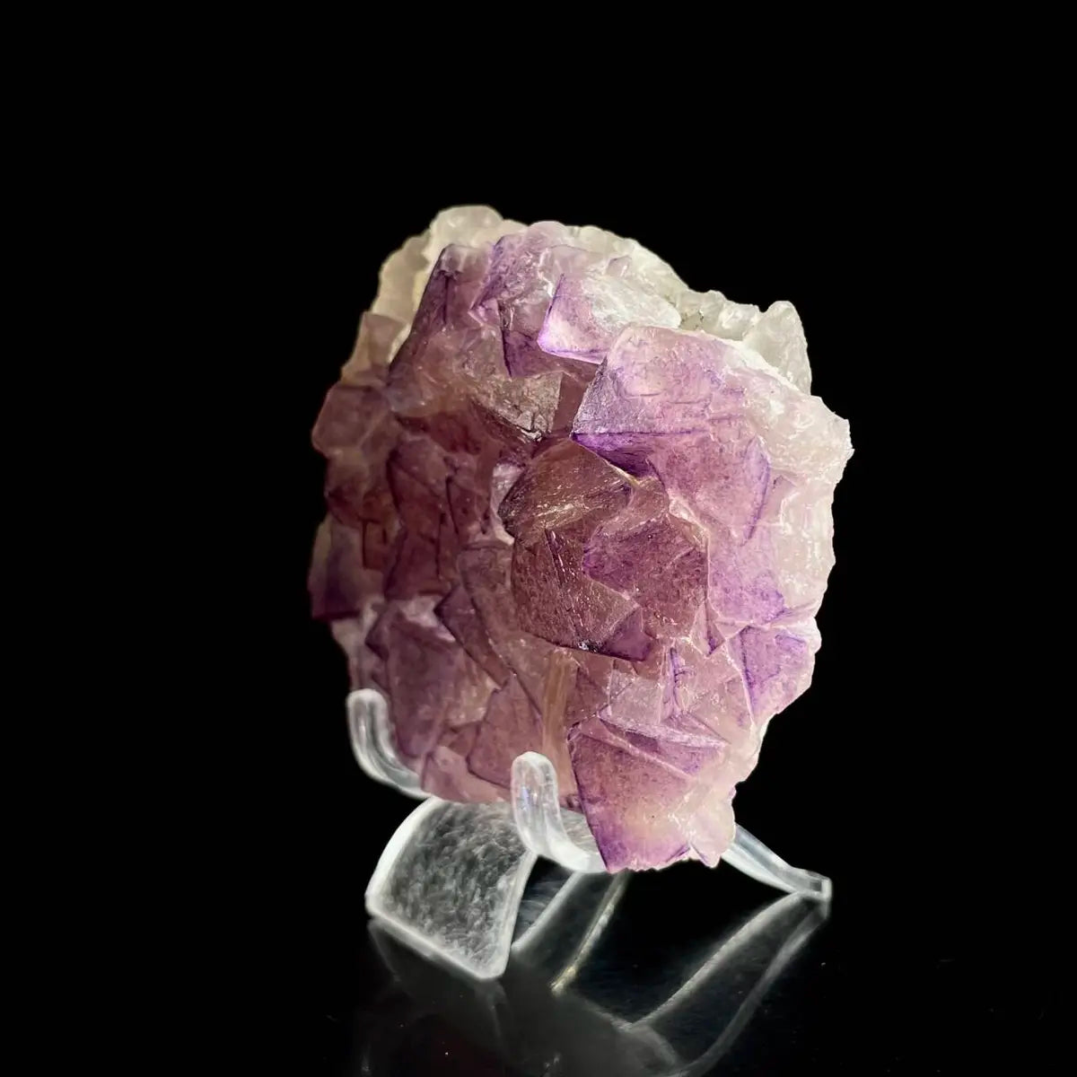 Zhejiang Octahedral Fluorite Crystal Cluster | Natural Purple Fluorite Mineral Specimen | 380 g | 10.5*8*2.5 cm