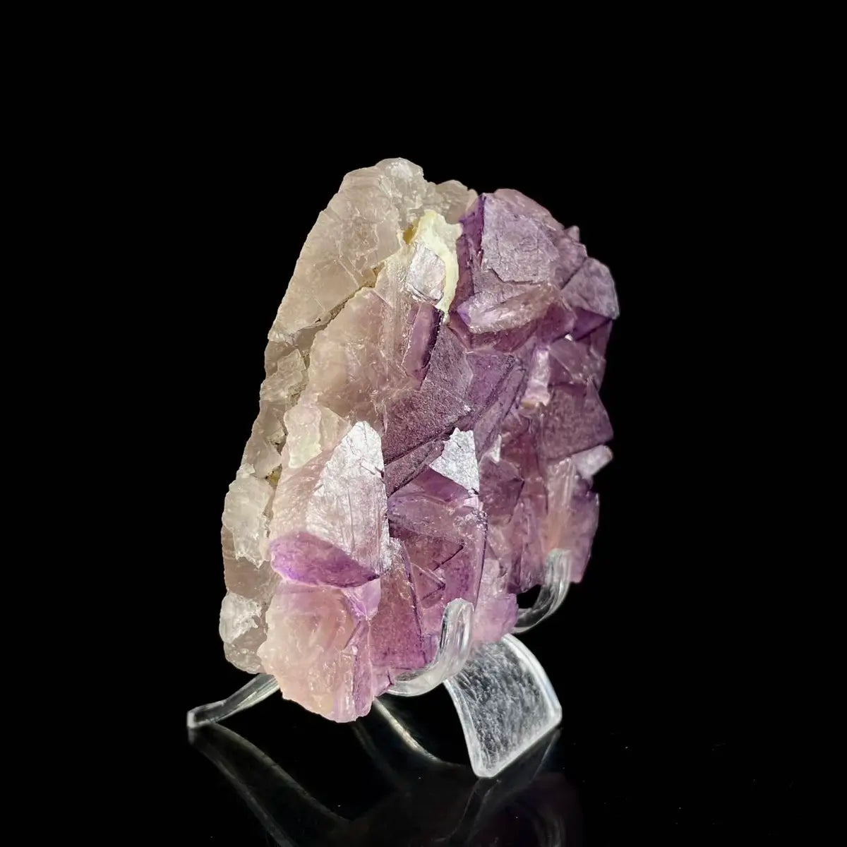 Zhejiang Octahedral Fluorite Crystal Cluster | Natural Purple Fluorite Mineral Specimen | 380 g | 10.5*8*2.5 cm