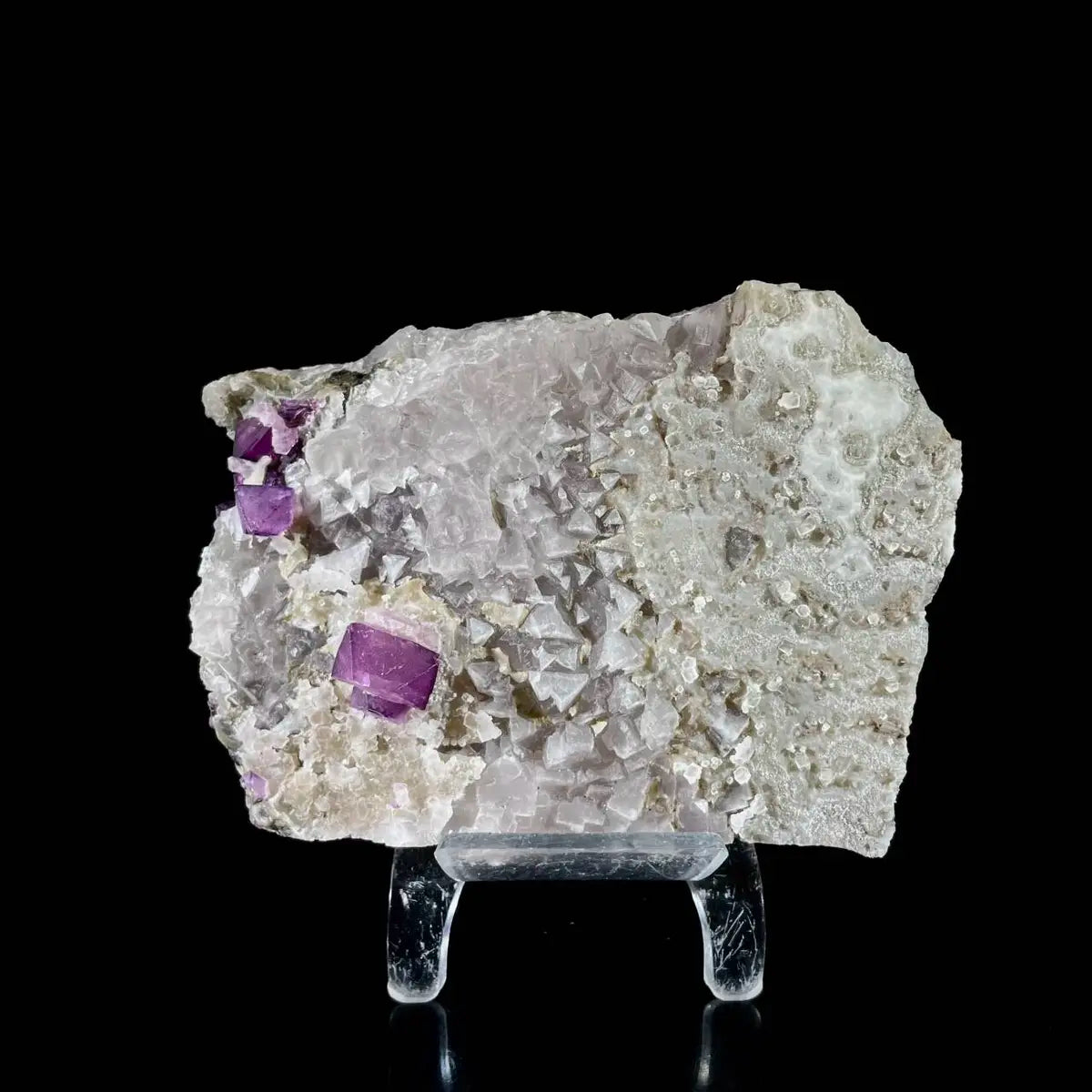 Zhejiang Octahedral Fluorite Crystal Cluster | Natural Purple Fluorite Mineral Specimen | 550 g | 12*8.5*3 cm