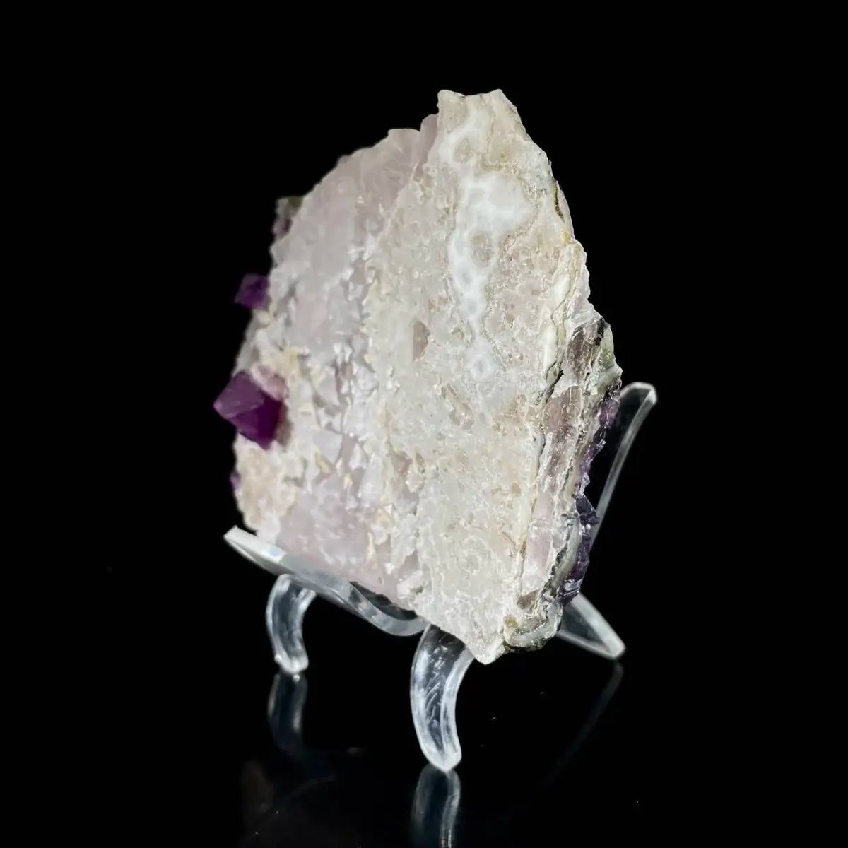Zhejiang Octahedral Fluorite Crystal Cluster | Natural Purple Fluorite Mineral Specimen | 550 g | 12*8.5*3 cm