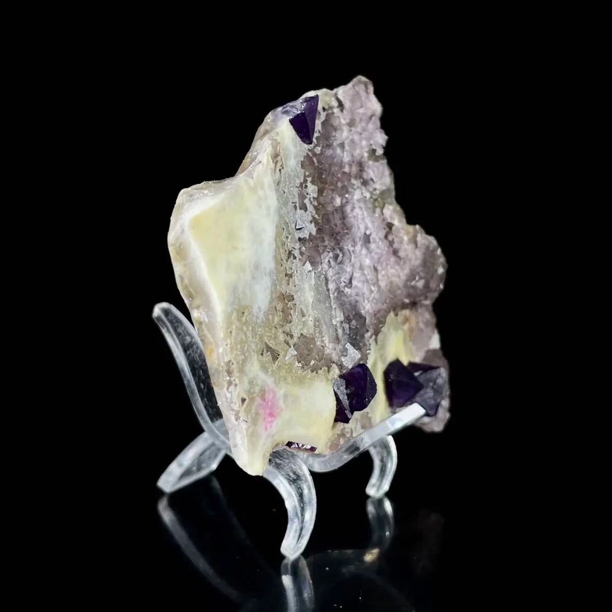 Zhejiang Octahedral Fluorite Crystal Cluster | Natural Purple Fluorite Mineral Specimen | 200 g | 11.5*8*2.5 cm