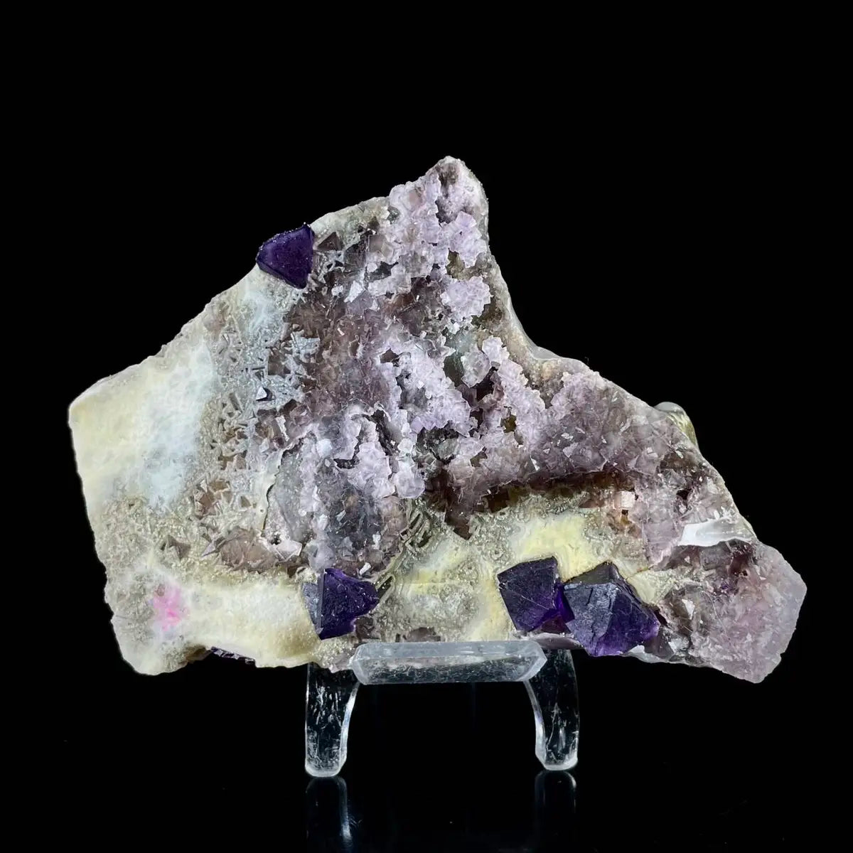 Zhejiang Octahedral Fluorite Crystal Cluster | Natural Purple Fluorite Mineral Specimen | 200 g | 11.5*8*2.5 cm