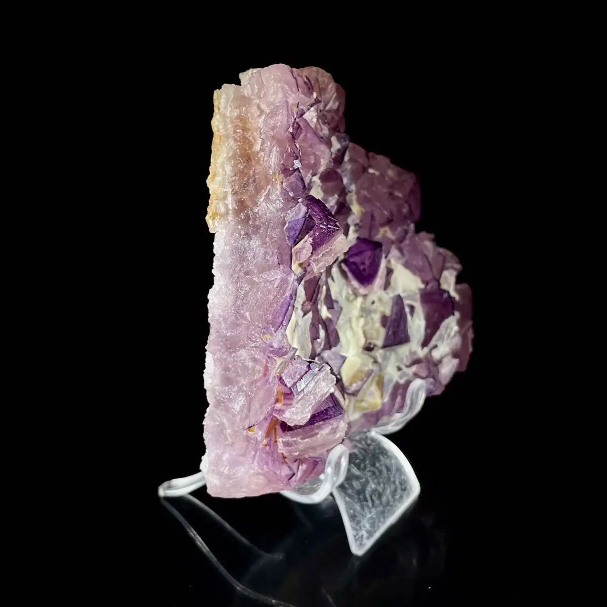Zhejiang Octahedral Fluorite Crystal Cluster | Natural Purple Fluorite Mineral Specimen | 760 g | 15*11.5*3.5 cm