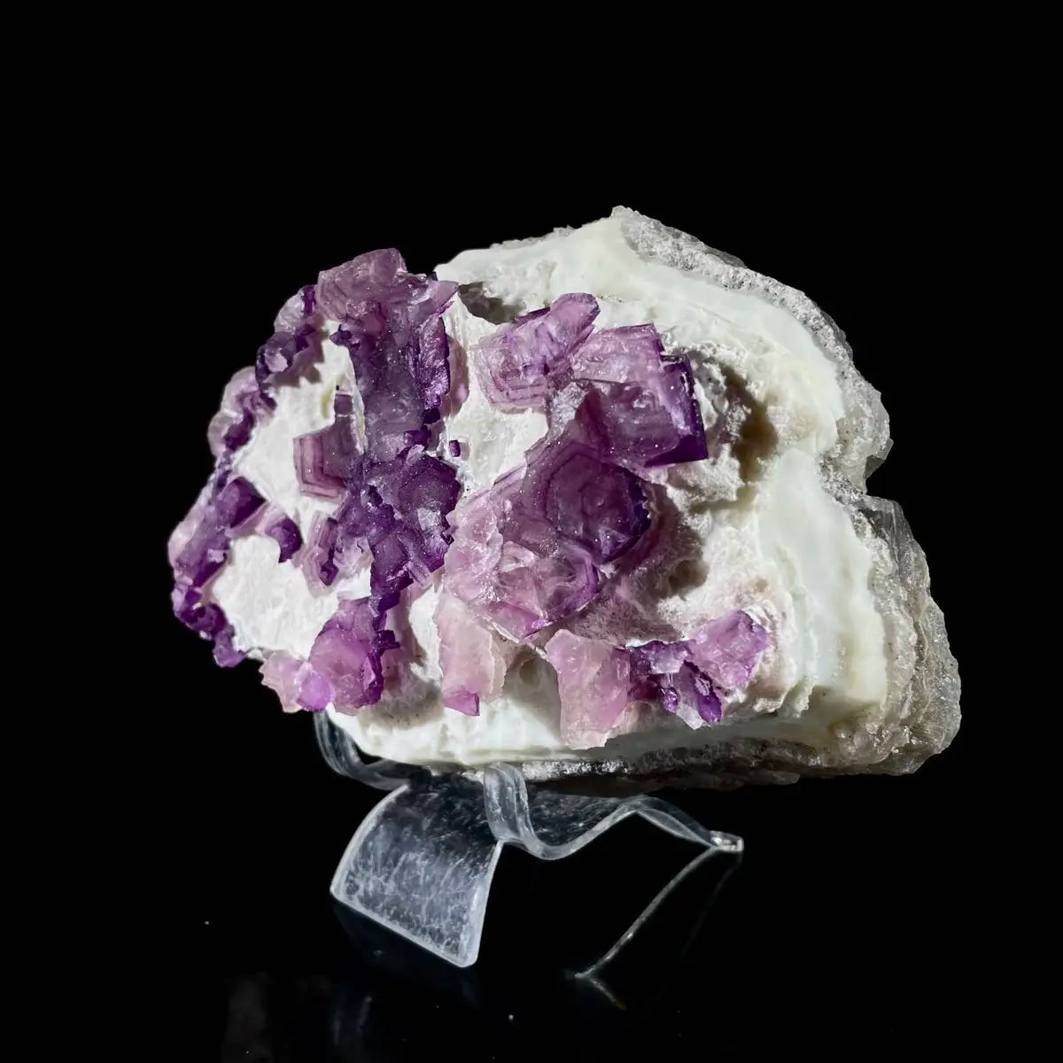 Zhejiang Octahedral Fluorite Crystal Cluster | Natural Purple Fluorite Mineral Specimen | 1700 g | 17.5*9*6 cm