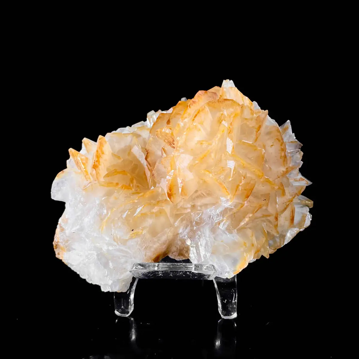 Platy Calcite Crystal Cluster | Natural Foliated Calcite Mineral Specimen | 250 g | 4*7*10 cm