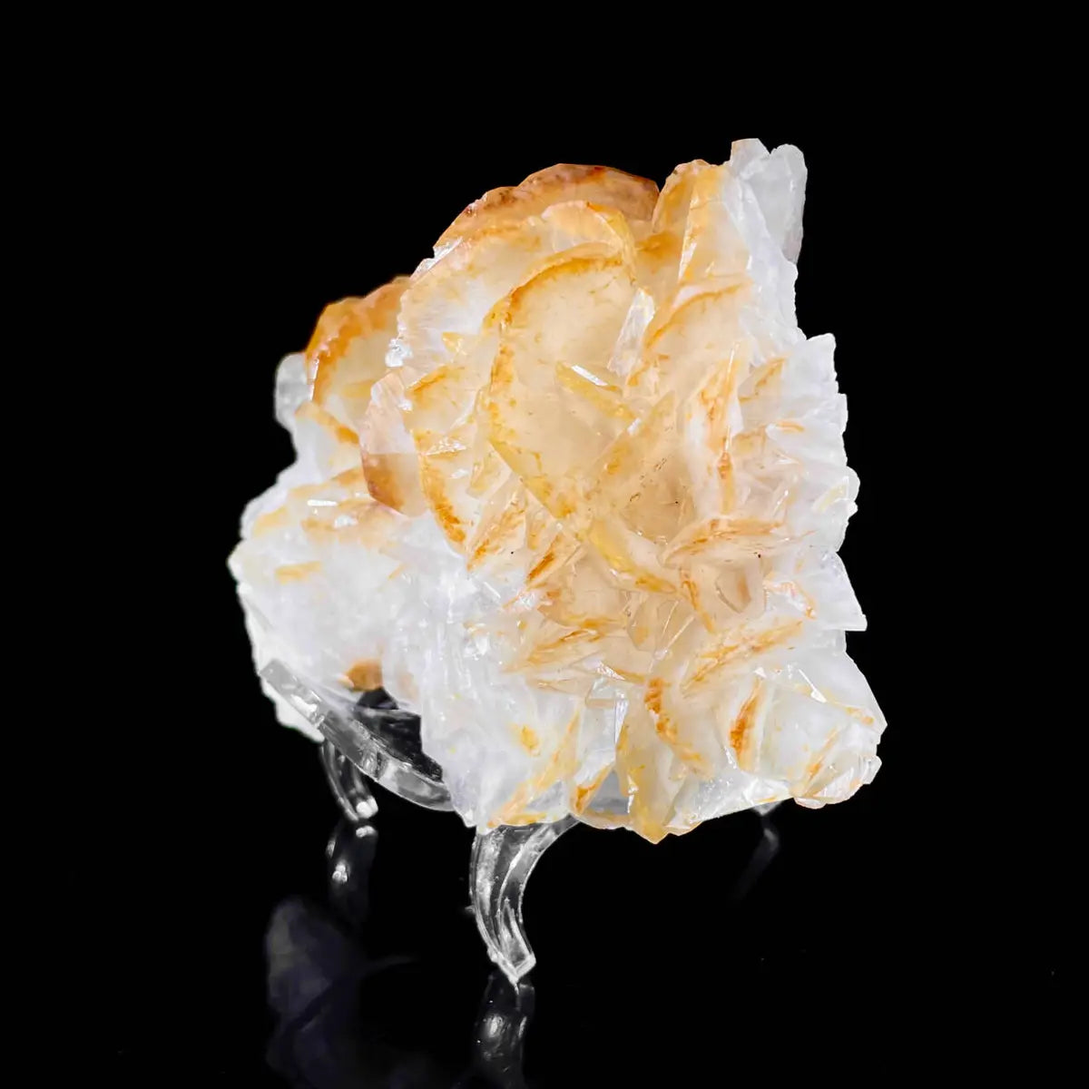 Platy Calcite Crystal Cluster | Natural Foliated Calcite Mineral Specimen | 250 g | 4*7*10 cm