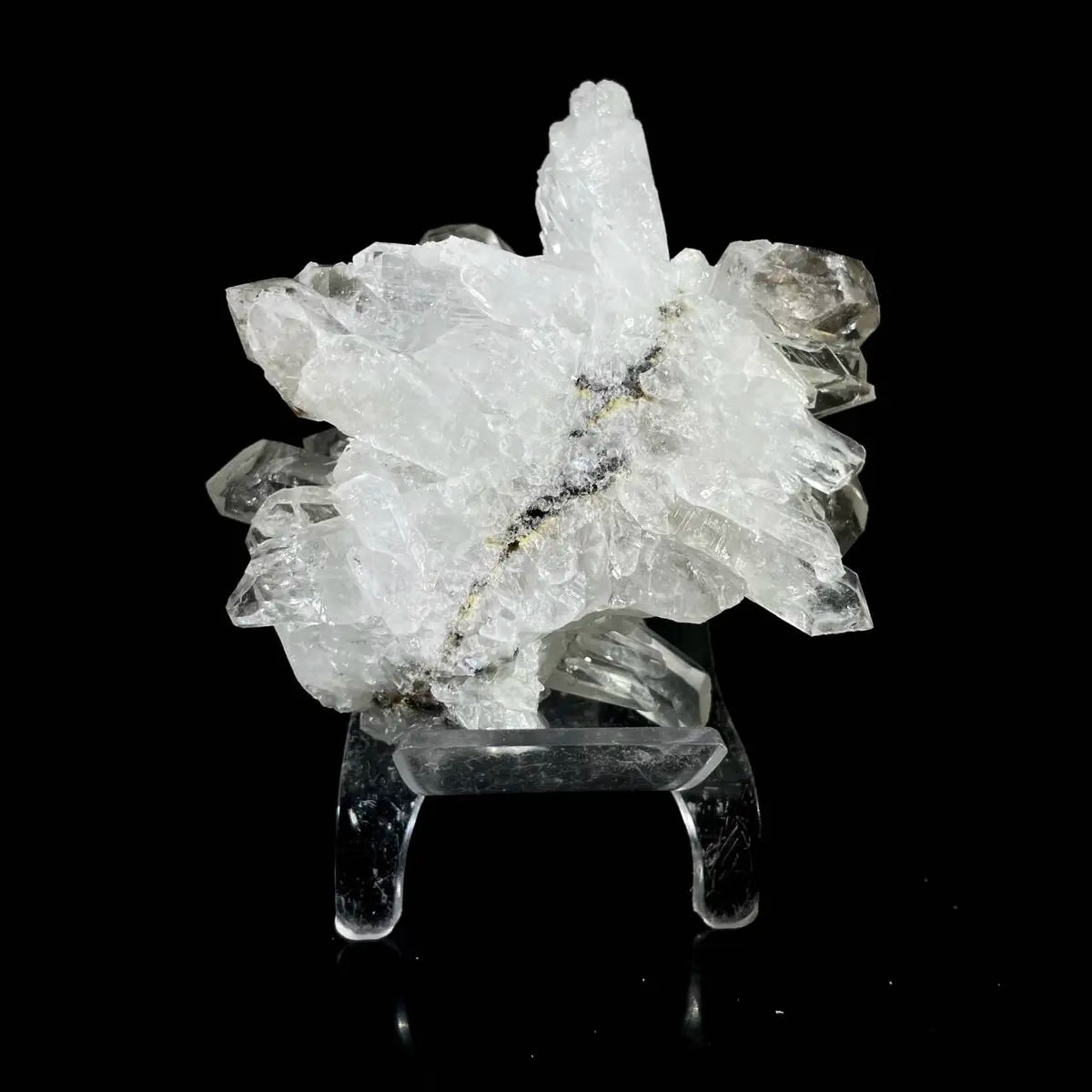 Natural Clear Quartz Crystal Cluster  | Quartz Mineral Specimen | 380 g | 9*10*6 cm