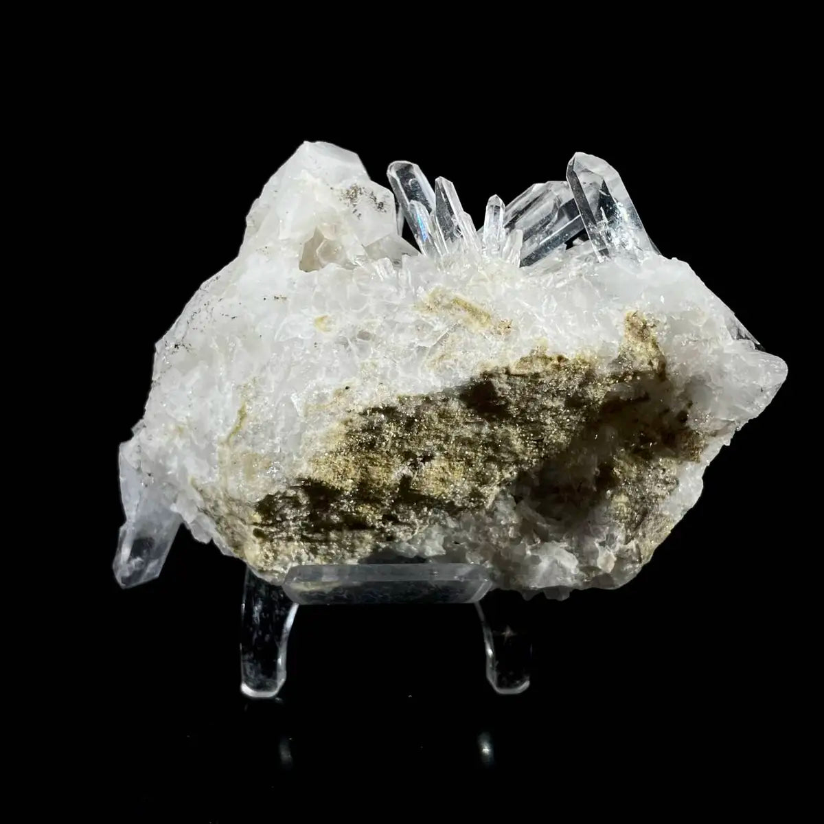 Natural Clear Quartz Crystal Cluster  | Quartz Mineral Specimen | 210 g | 10*6.5*5 cm