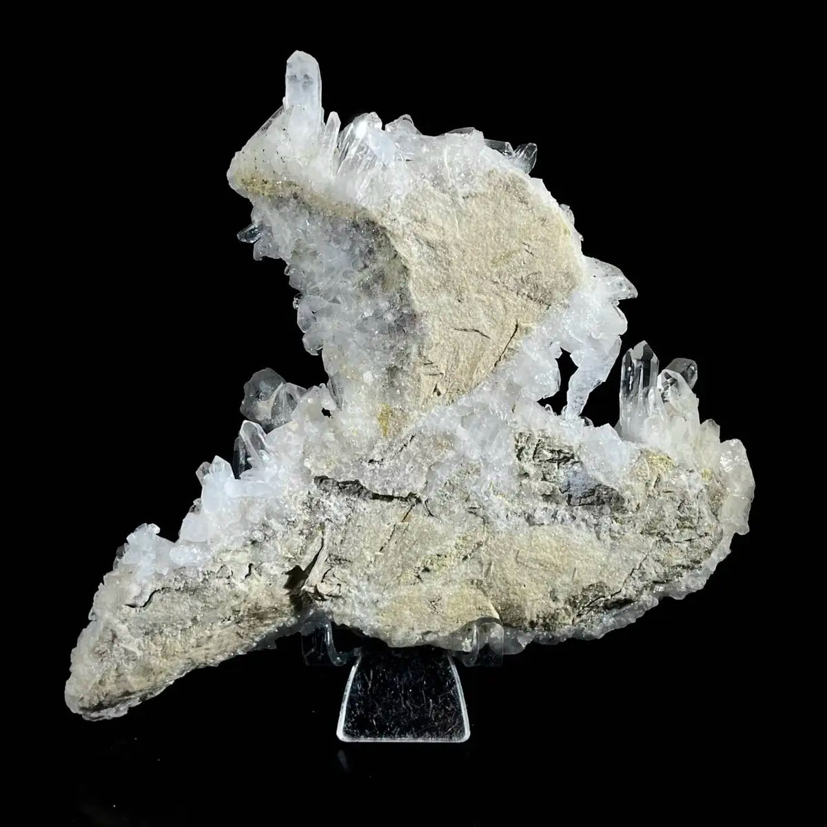 Natural Clear Quartz Crystal Cluster  | Quartz Mineral Specimen | 430 g | 15.5*13*4.5 cm