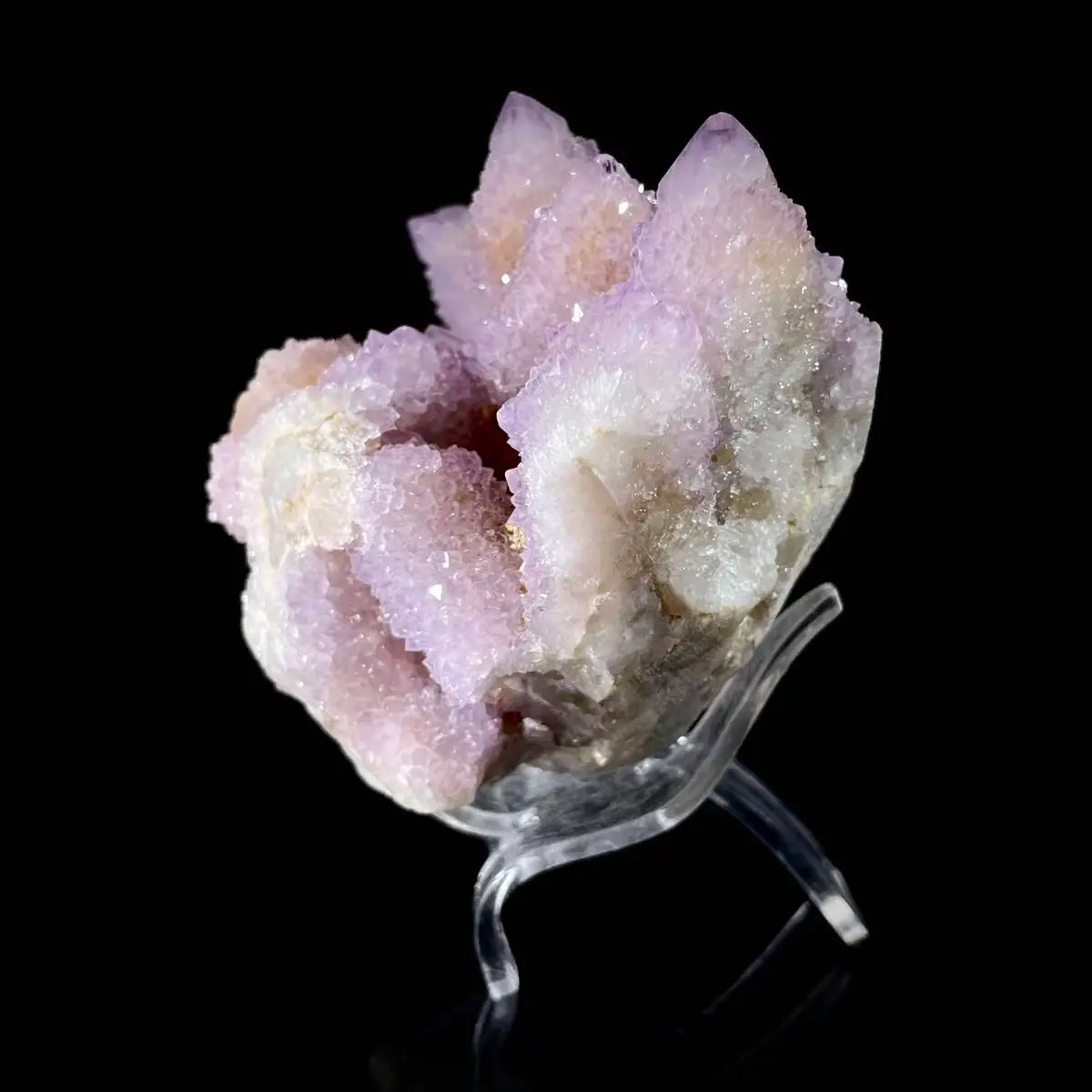 Cactus Quartz Crystal Cluster (Spirit Quartz) | Natural Quartz Mineral Specimen | 420 g | 9*7.5*6 cm