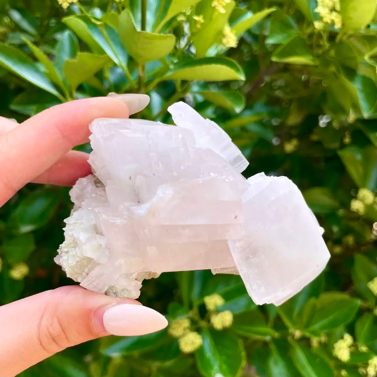 Yaogangxian Pink Calcite Foliated Crystal Cluster | Natural Pink Calcite Mineral Specimen | 190 g | 10*6*5 cm