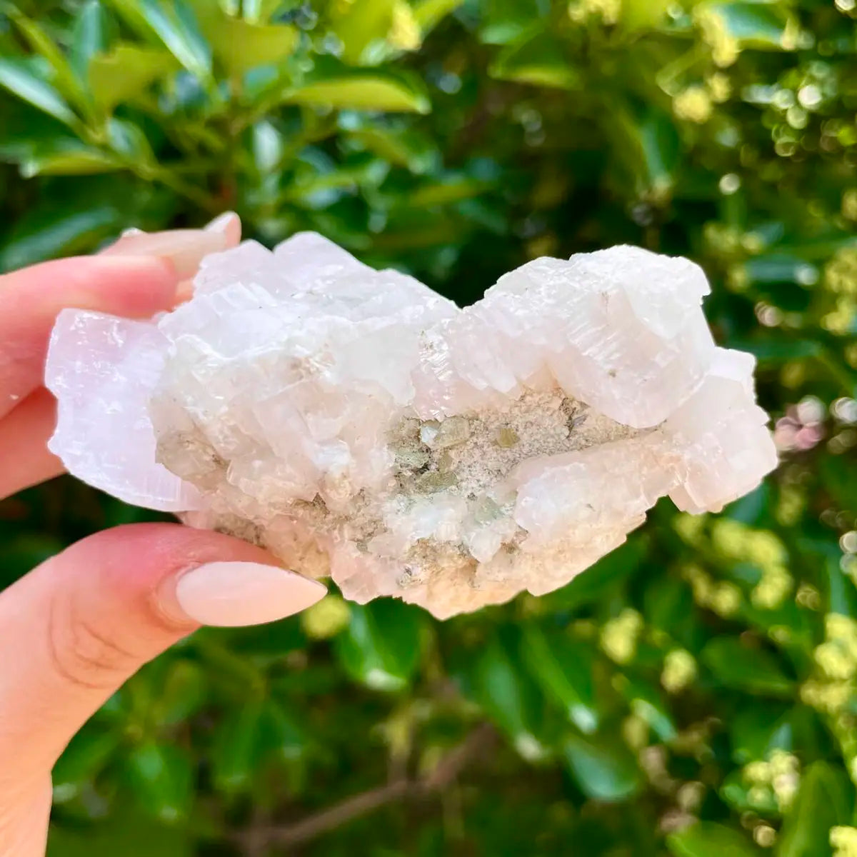 Yaogangxian Pink Calcite Foliated Crystal Cluster | Natural Pink Calcite Mineral Specimen | 200 g | 8*5.5*4 cm