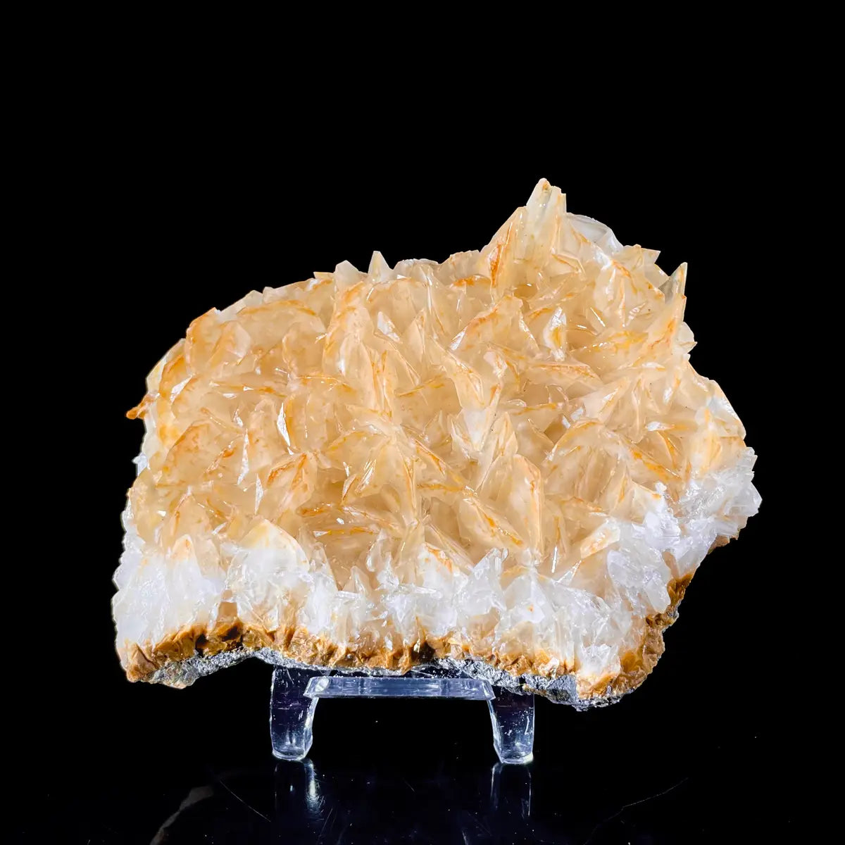 Platy Calcite Crystal Cluster | Natural Foliated Calcite Mineral Specimen | 300 g | 11*9*2 cm