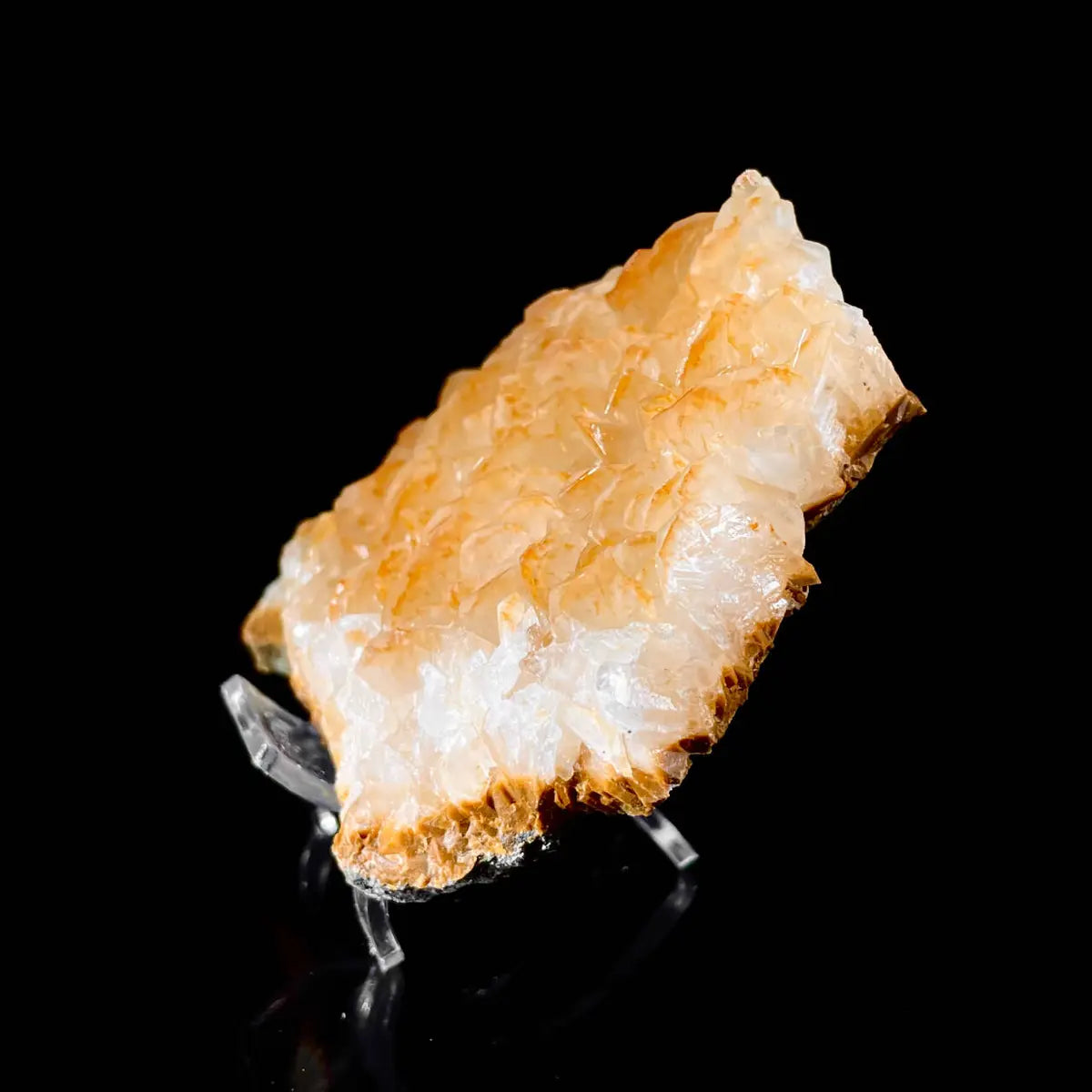 Platy Calcite Crystal Cluster | Natural Foliated Calcite Mineral Specimen | 300 g | 11*9*2 cm