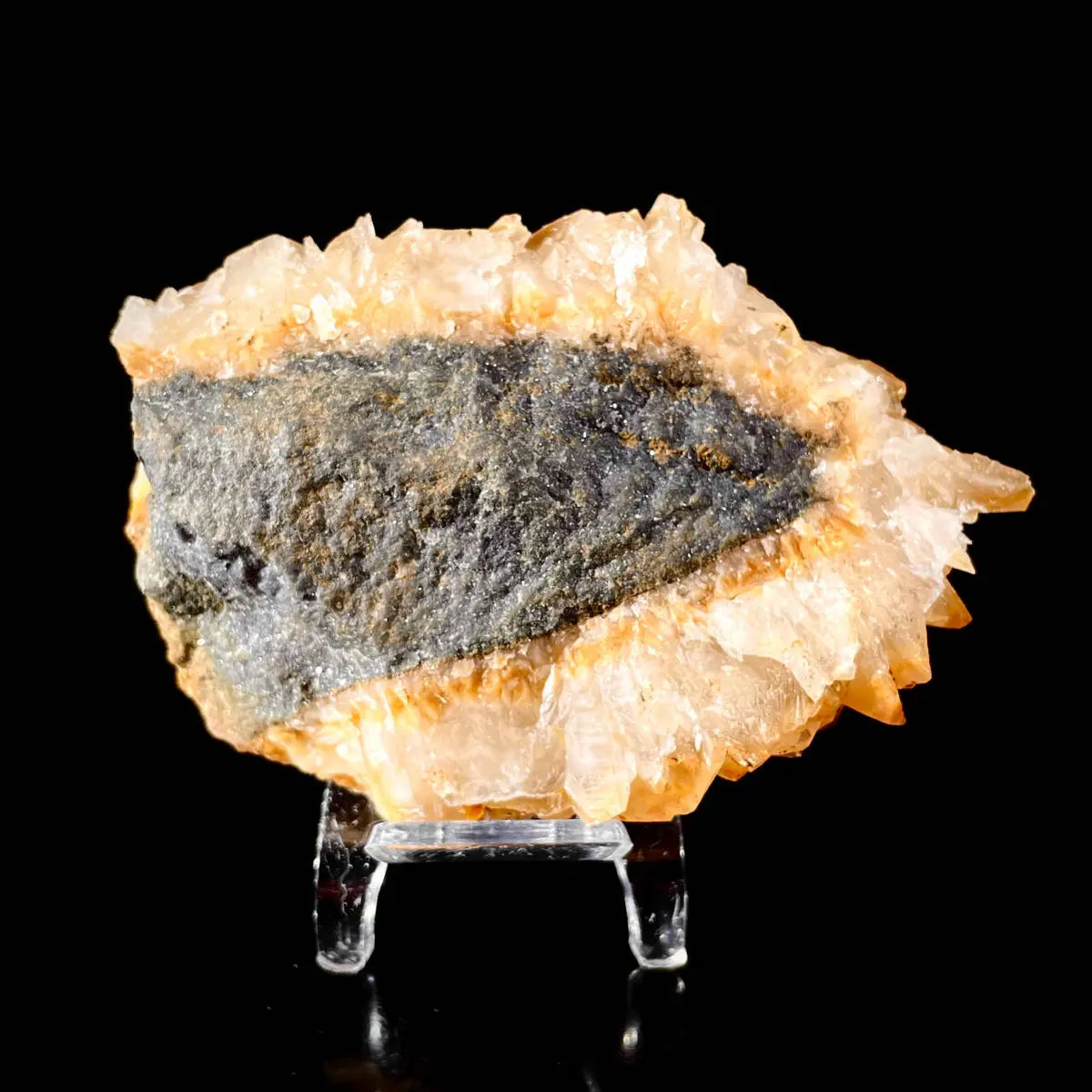 Platy Calcite Crystal Cluster | Natural Foliated Calcite Mineral Specimen | 340 g | 10.5*7*4 cm