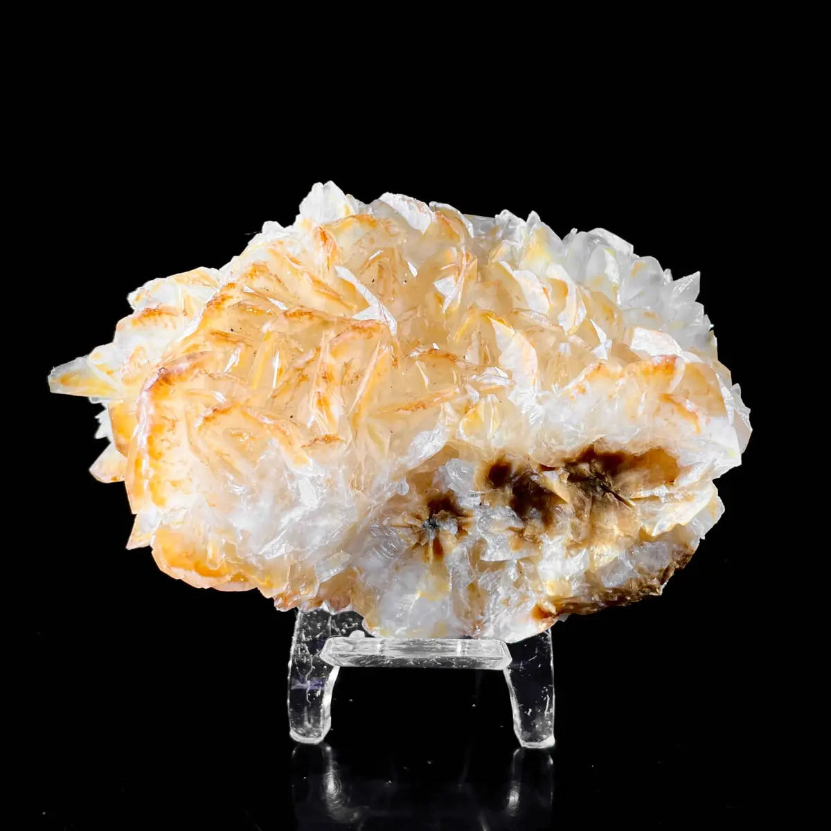 Platy Calcite Crystal Cluster | Natural Foliated Calcite Mineral Specimen | 340 g | 10.5*7*4 cm