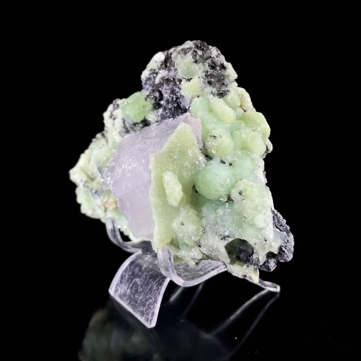 Calcite with Prehnite Association | Natural Mineral Specimen Display Piece | 630 g | 13*10*6.5 cm