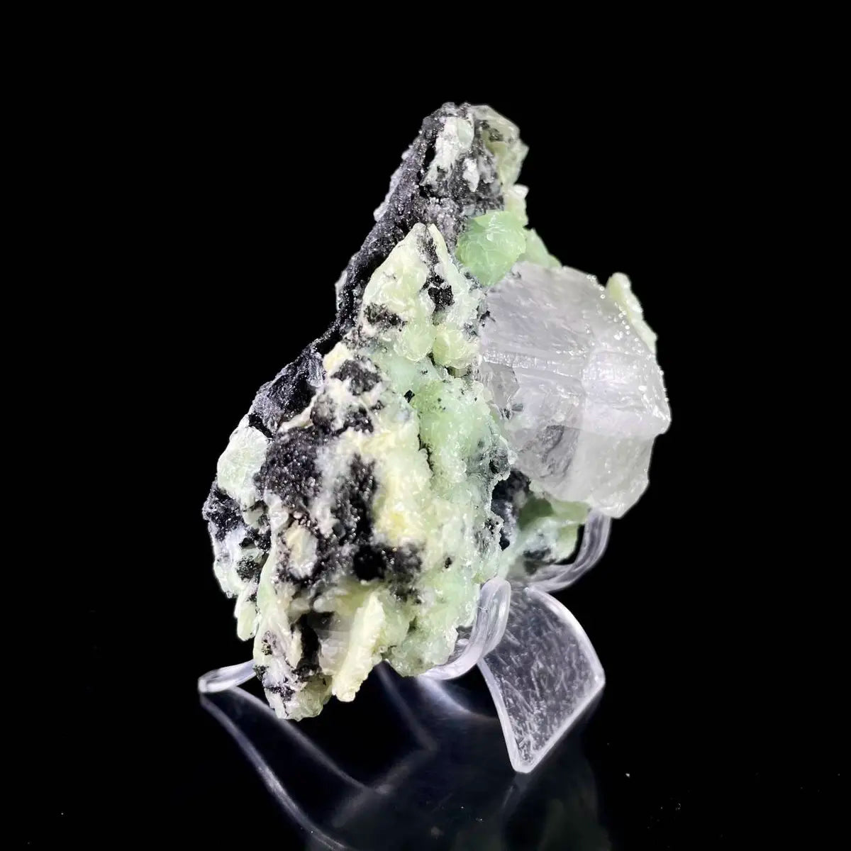 Calcite with Prehnite Association | Natural Mineral Specimen Display Piece | 630 g | 13*10*6.5 cm