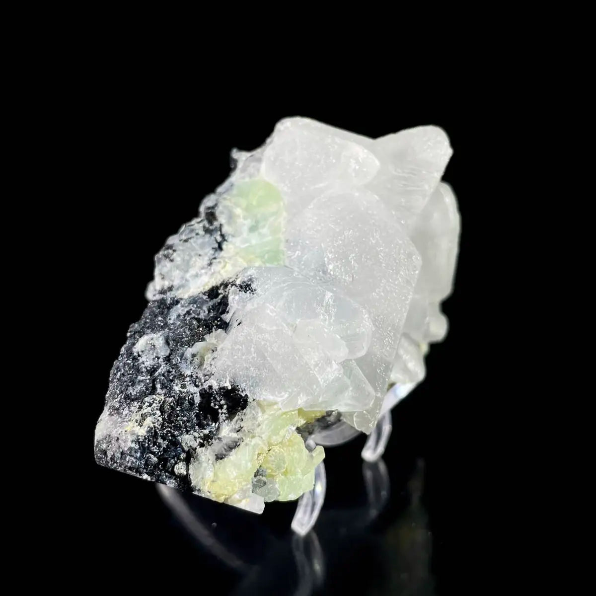 Calcite with Prehnite Association | Natural Mineral Specimen Display Piece | 390 g | 13*6*5 cm