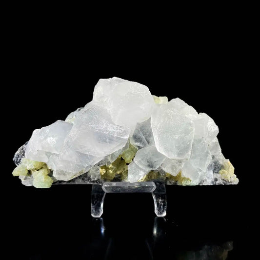 Calcite with Prehnite Association | Natural Mineral Specimen Display Piece | 390 g | 13*6*5 cm