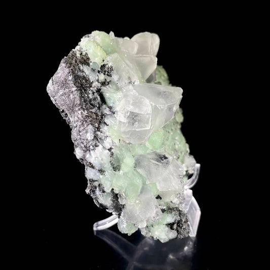 Calcite with Prehnite Association | Natural Mineral Specimen Display Piece | 530 g | 14.5*10*4 cm