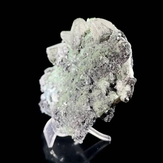 Calcite with Prehnite Association | Natural Mineral Specimen Display Piece | 530 g | 14.5*10*4 cm