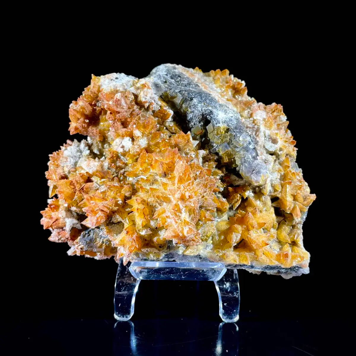 Natural Dogtooth Calcite with Selenite  on Matrix | Rare Mineral Association Specimen | Mineral Collection | 860 g | 7*13*10 cm