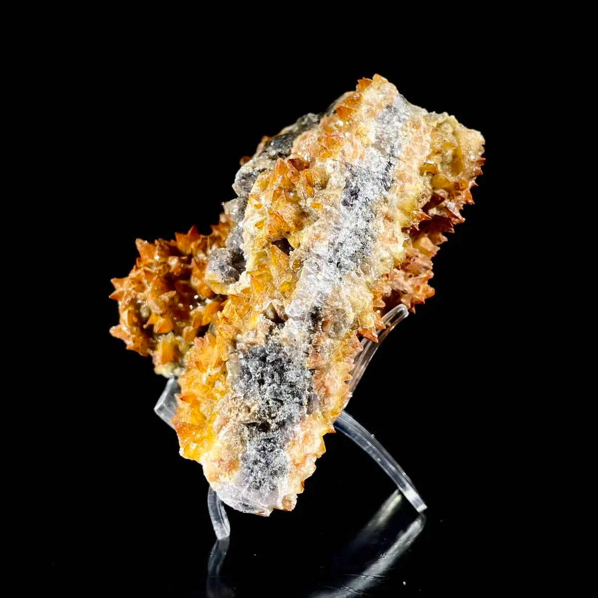 Natural Dogtooth Calcite with Selenite  on Matrix | Rare Mineral Association Specimen | Mineral Collection | 860 g | 7*13*10 cm