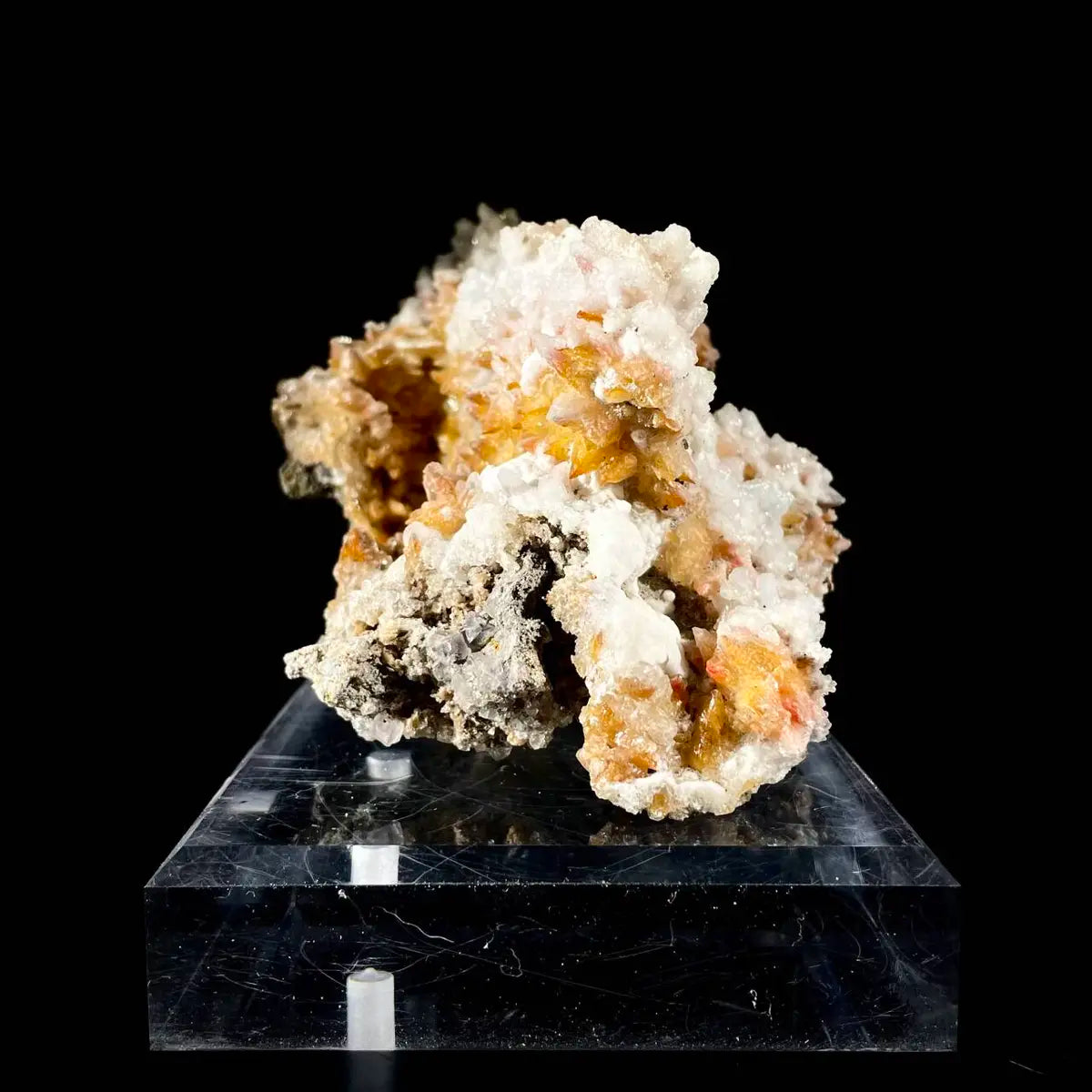 Natural Dogtooth Calcite with Selenite  on Matrix | Rare Mineral Association Specimen | Mineral Collection | 720 g | 14.5*10*9 cm