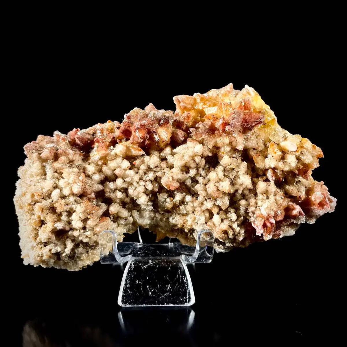 Natural Dogtooth Calcite with Selenite  on Matrix | Rare Mineral Association Specimen | Mineral Collection | 270 g | 13*7.5*4 cm
