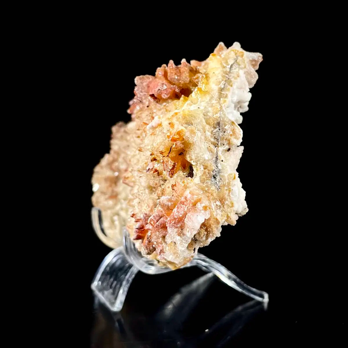 Natural Dogtooth Calcite with Selenite  on Matrix | Rare Mineral Association Specimen | Mineral Collection | 270 g | 13*7.5*4 cm