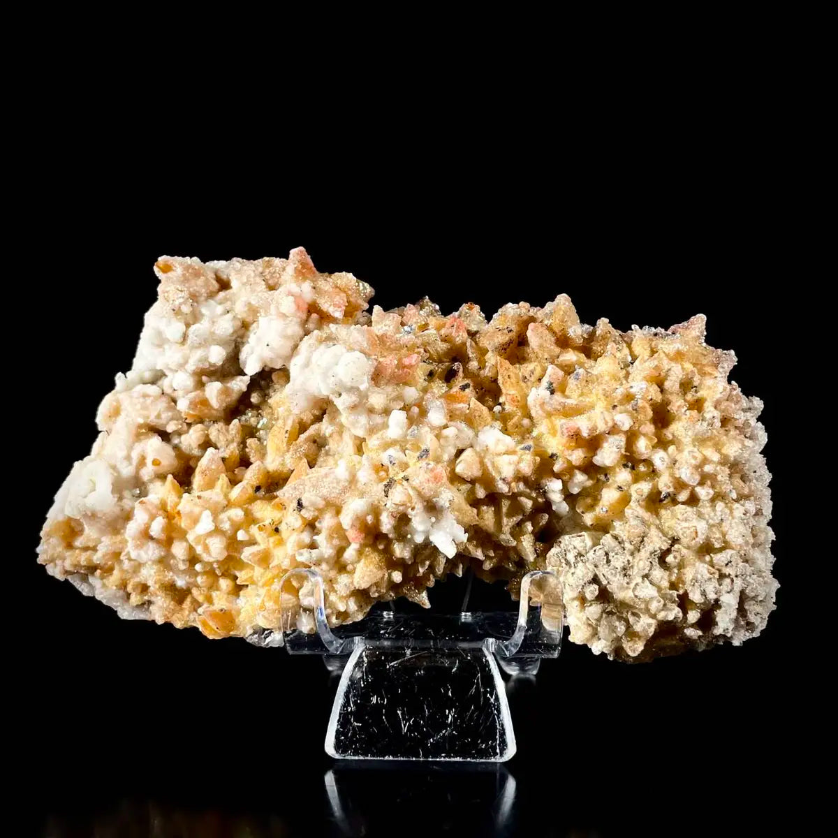 Natural Dogtooth Calcite with Selenite  on Matrix | Rare Mineral Association Specimen | Mineral Collection | 270 g | 13*7.5*4 cm