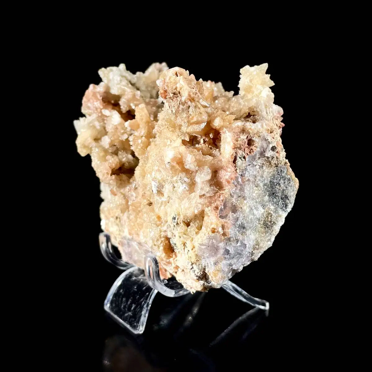 Natural Dogtooth Calcite with Selenite  on Matrix | Rare Mineral Association Specimen | Mineral Collection | 420 g | 12*10*6 cm